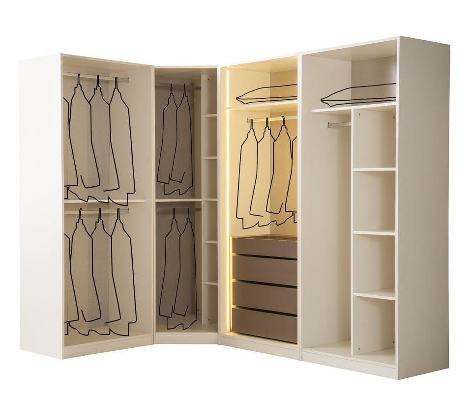 OSLO 7 KAPILI KÖŞE DOLAP