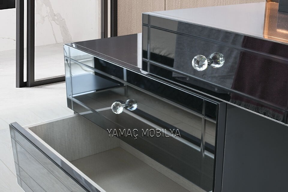 PORTO YATAK ODASI Gardırop + Şifonyer & Ayna + 2 Komodin + Başlık