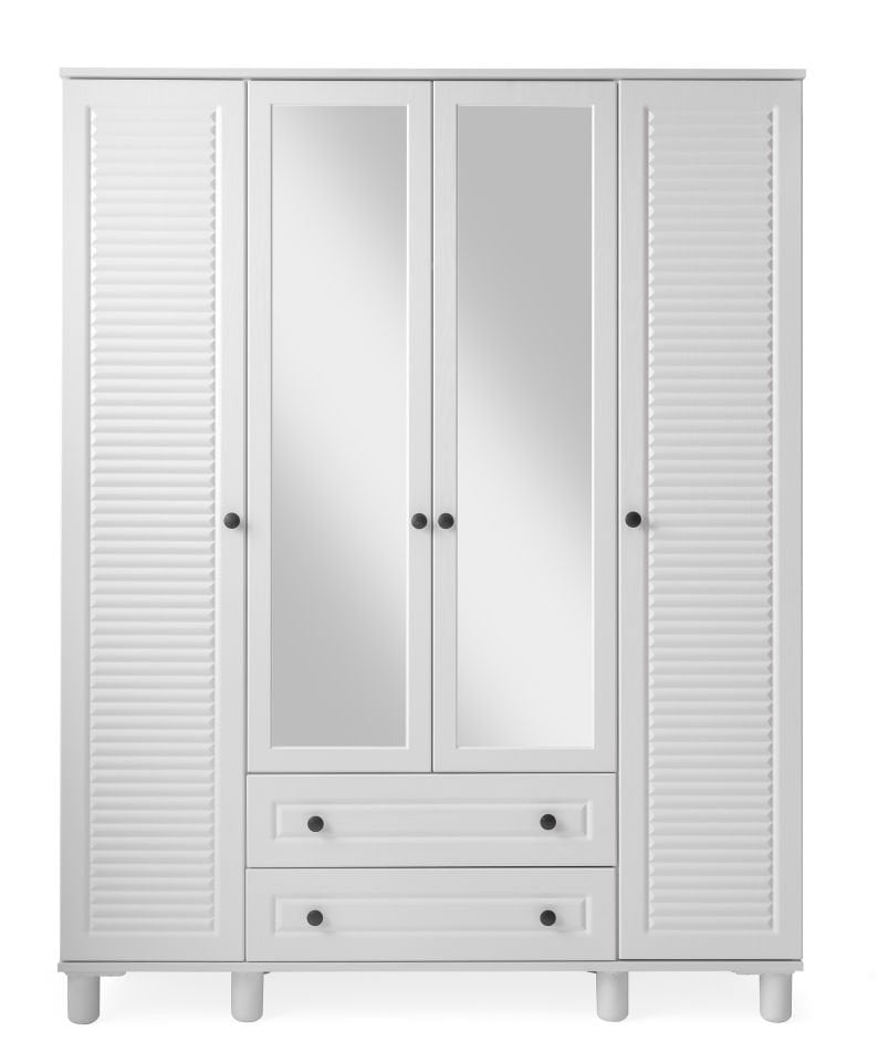 KAYRA 4 KAPILI DOLAP (BEYAZ)