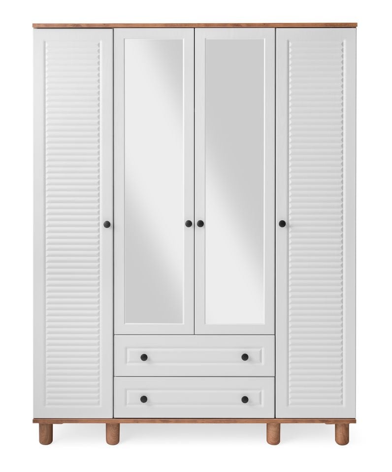 KAYRA 4 KAPILI DOLAP (CEVİZ)