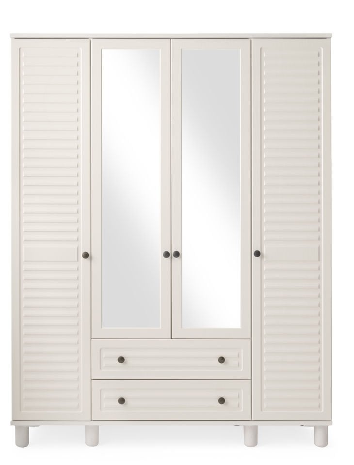 LUNA 4 KAPILI DOLAP (BEYAZ)