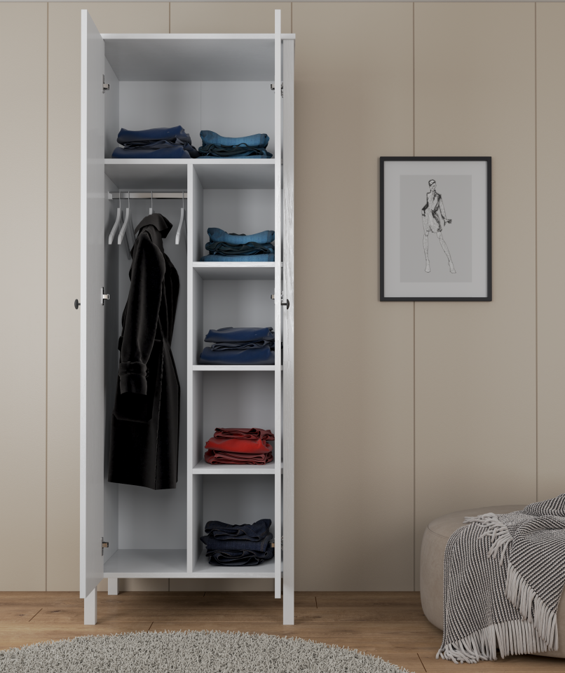 ROBİN 2 KAPILI DOLAP