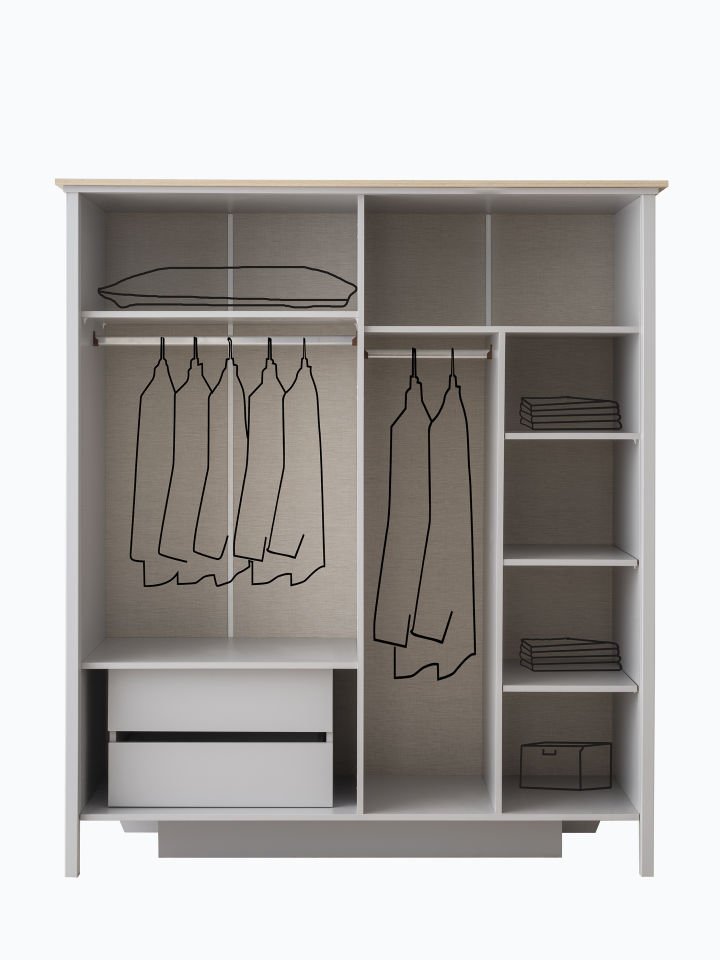 YAKAMOZ 4 KAPILI DOLAP