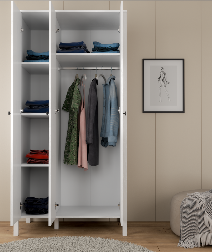 ROBİN 3 KAPILI DOLAP