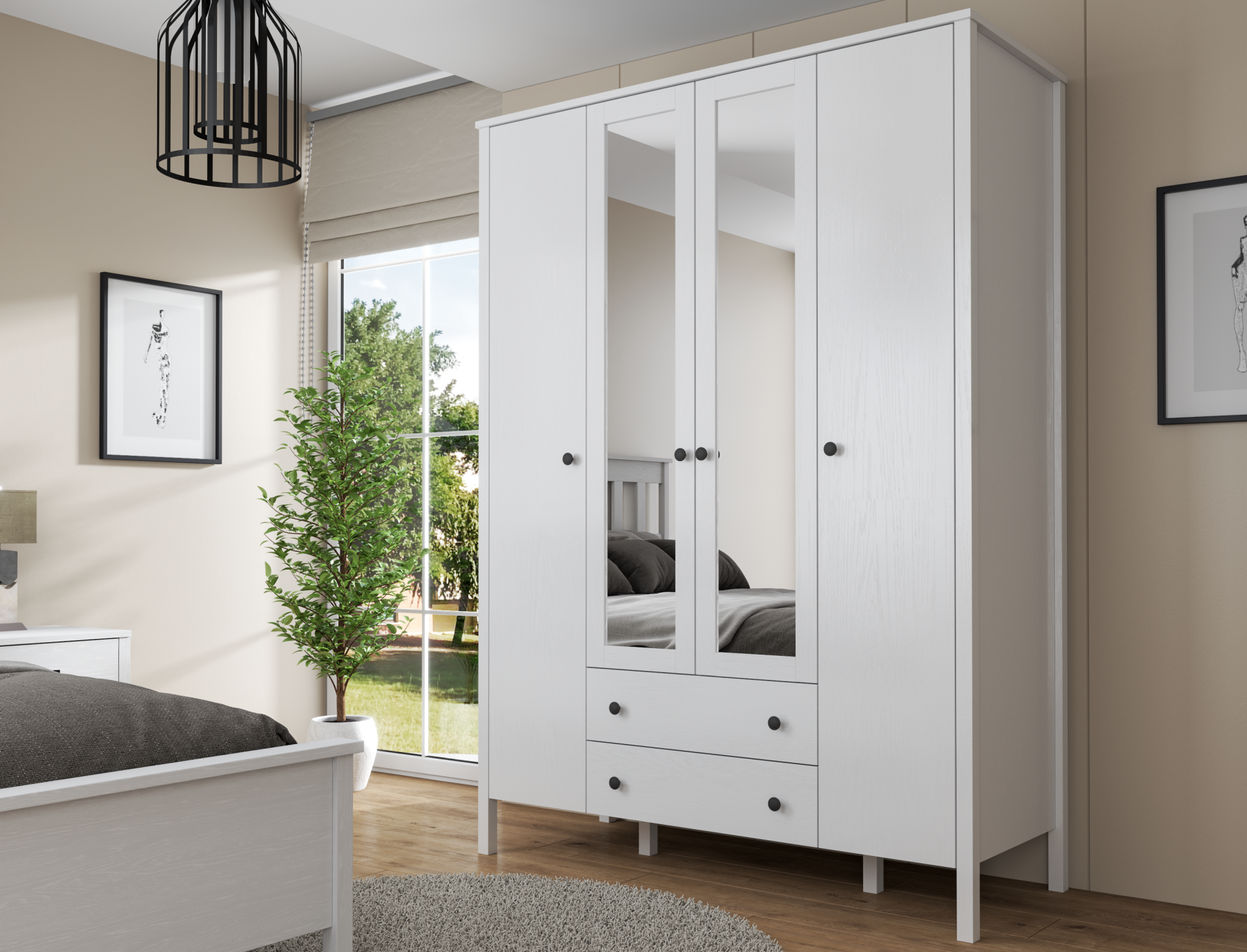 ROBİN 4 KAPILI DOLAP