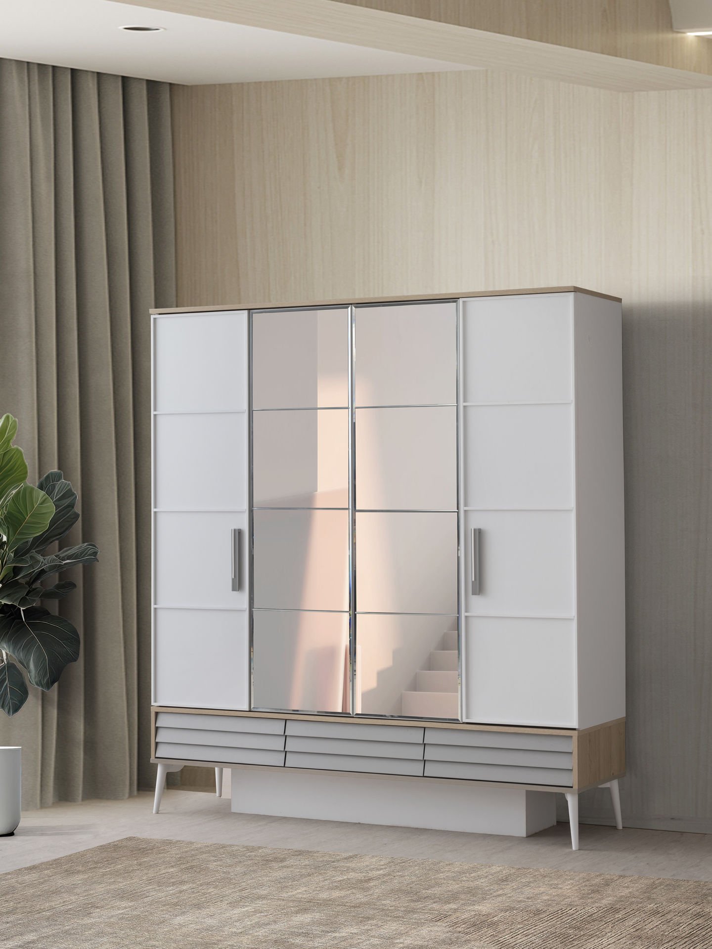 ASİL 4 KAPILI DOLAP