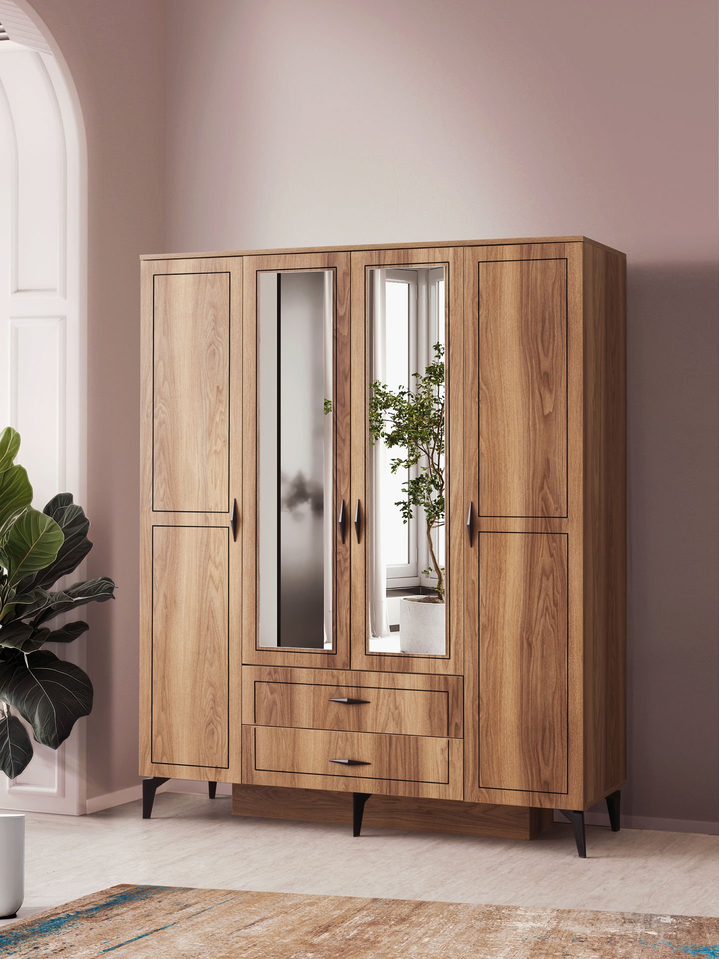 HAZAR 4 KAPILI DOLAP