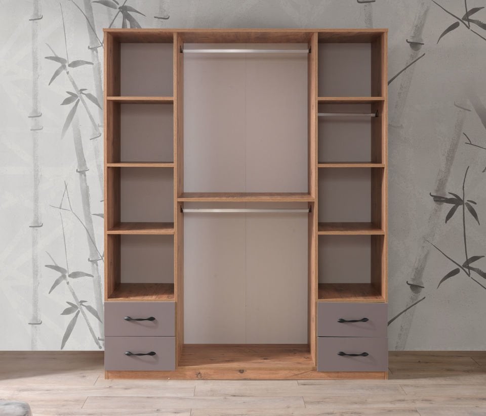 TOPRAK 4 KAPILI DOLAP