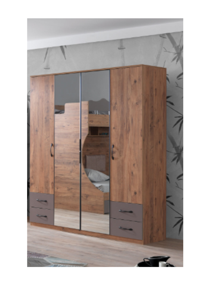 TOPRAK 4 KAPILI DOLAP