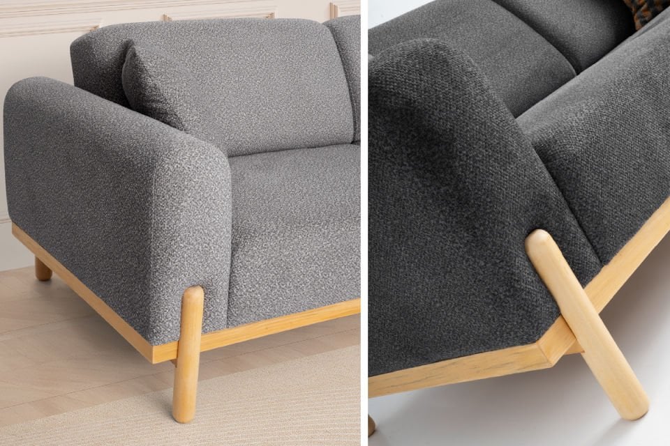 FREYA SALON TAKIMI Üçlü Koltuk