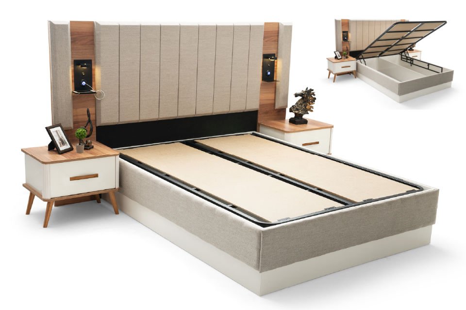 NOVA YATAK ODASI Karyola(Bazalı)