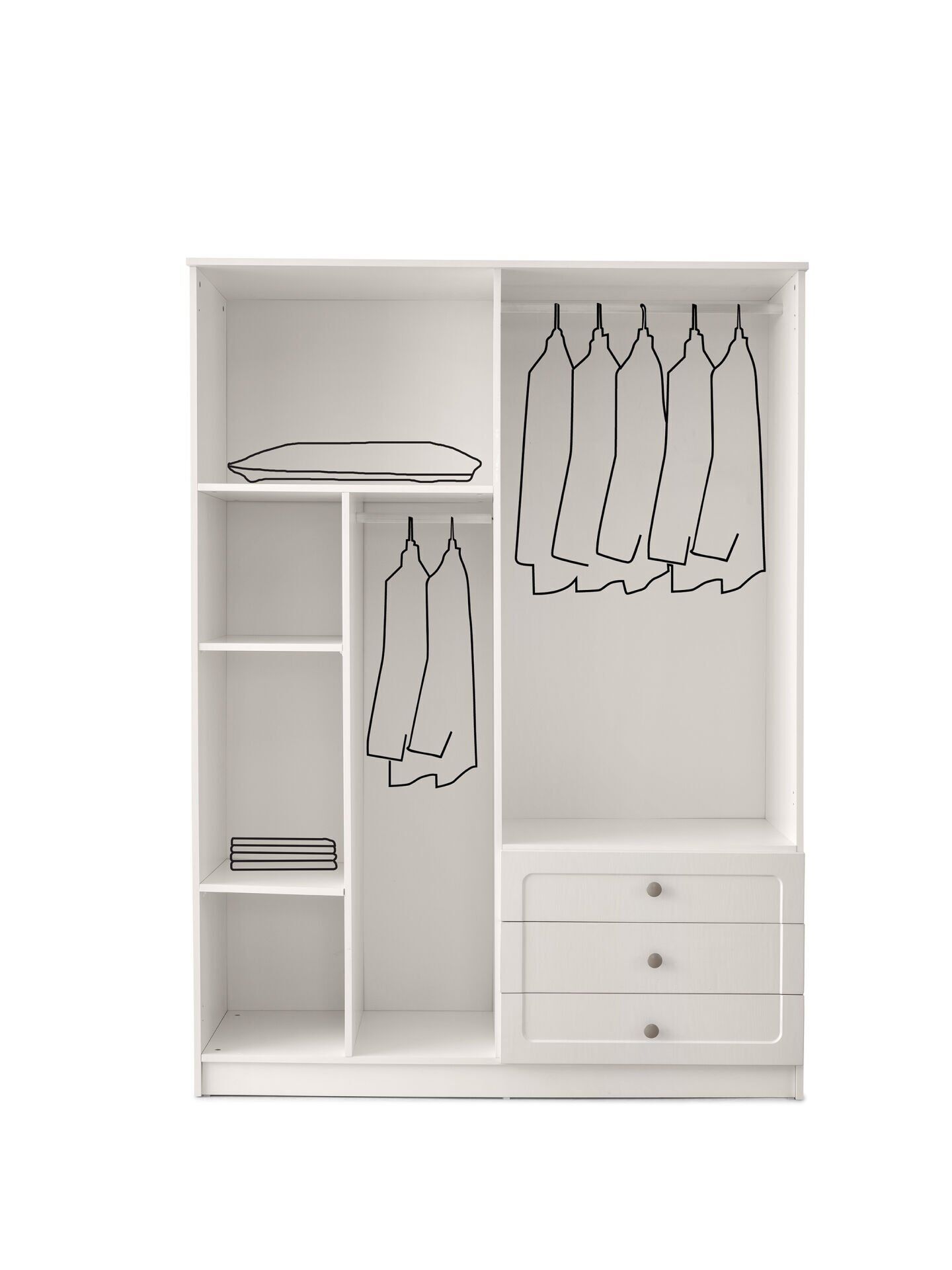 MİRA 4 KAPILI DOLAP