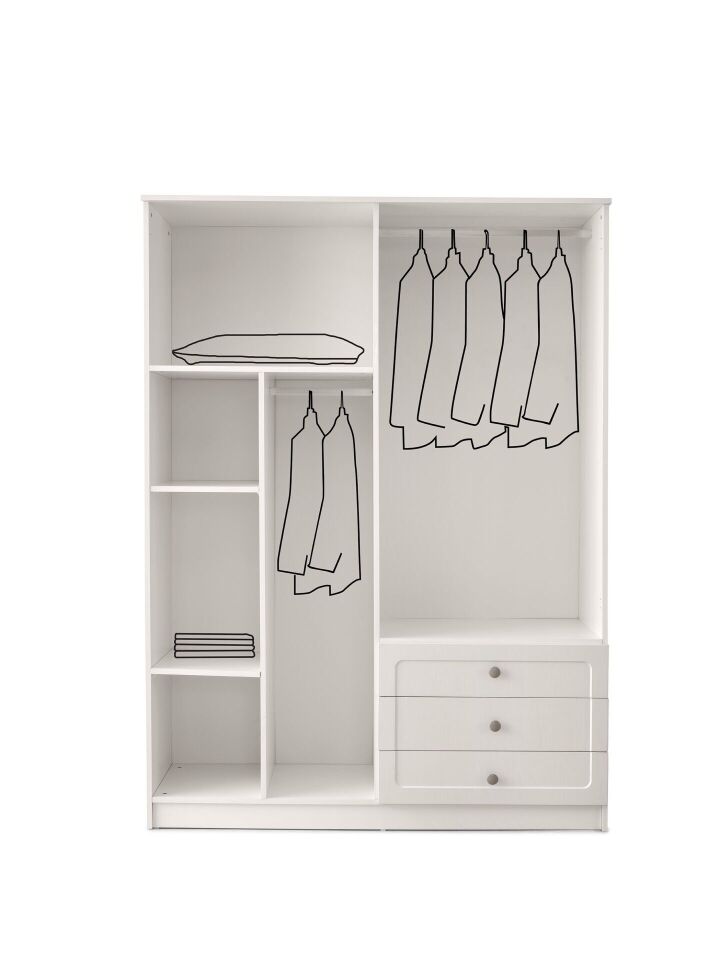 MİRA 4 KAPILI DOLAP