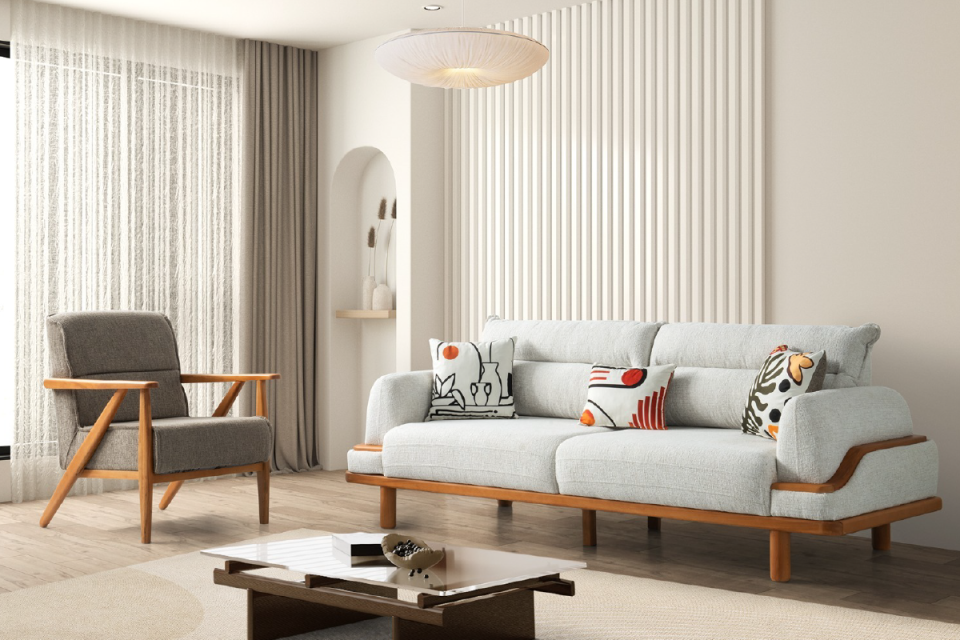 DUBAİ SALON TAKIMI 3 + 3 + 1 + 1 ( Tam Takım )