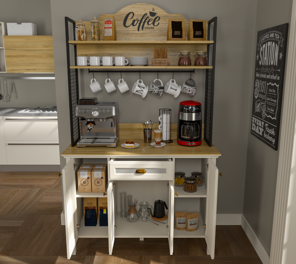 AURA KAHVE DOLABI ( 125 CM)