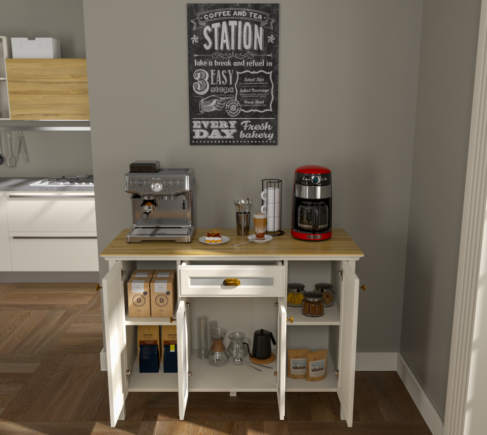 NATURA KAHVE DOLABI ( 125 CM )