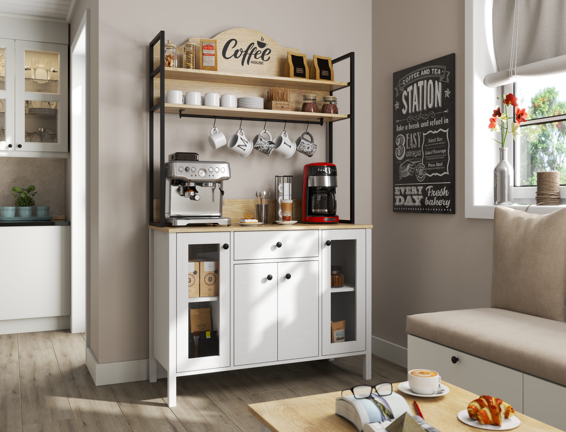 LUNA KAHVE DOLABI ( 120CM)