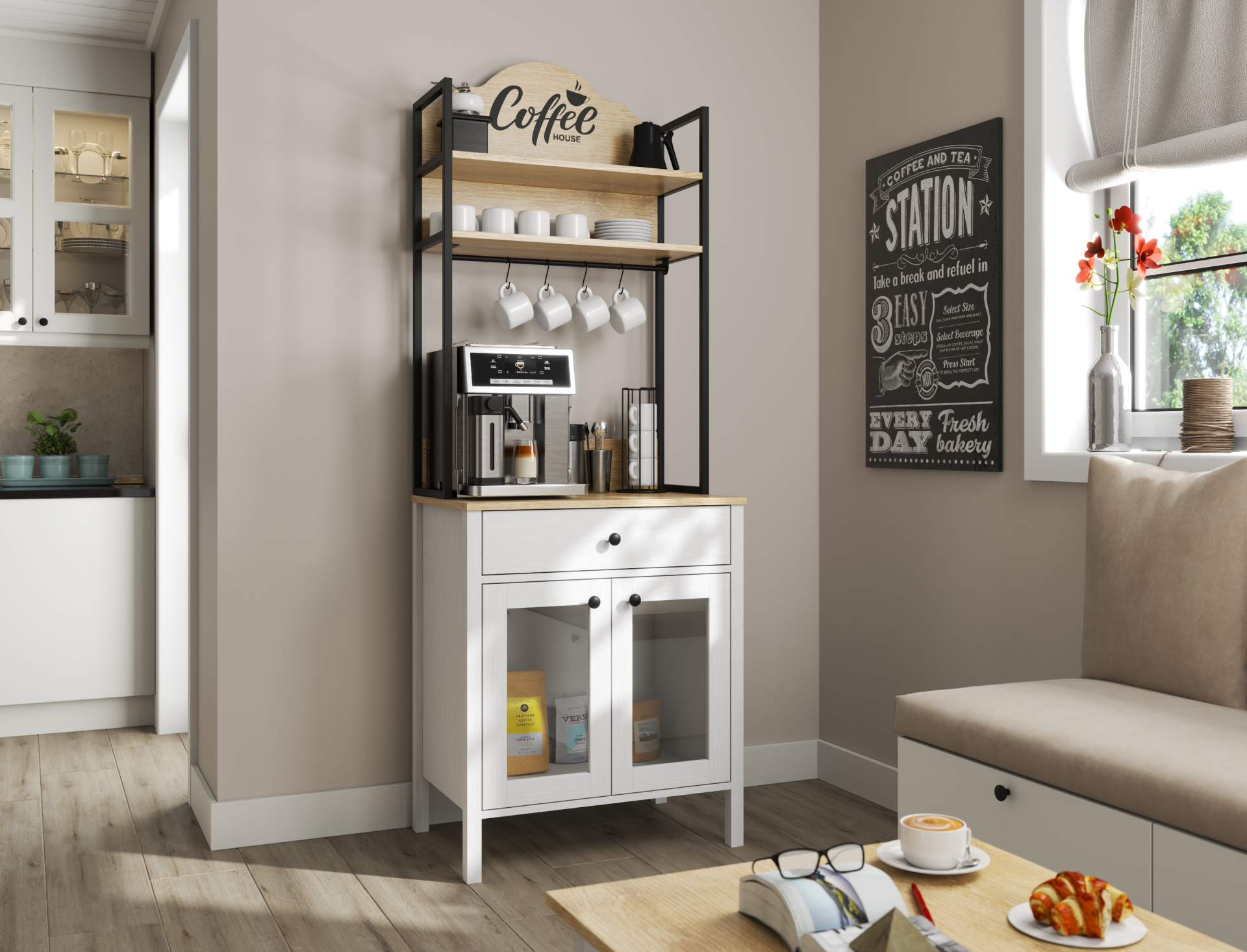 LUNA KAHVE DOLABI ( 75 CM )