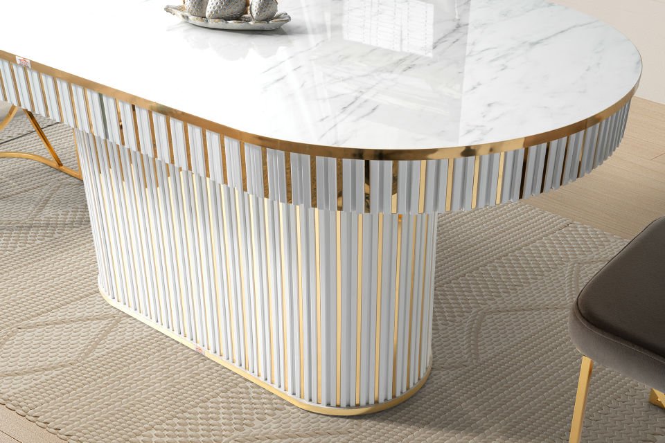 NEHİR YEMEK ODASI GOLD