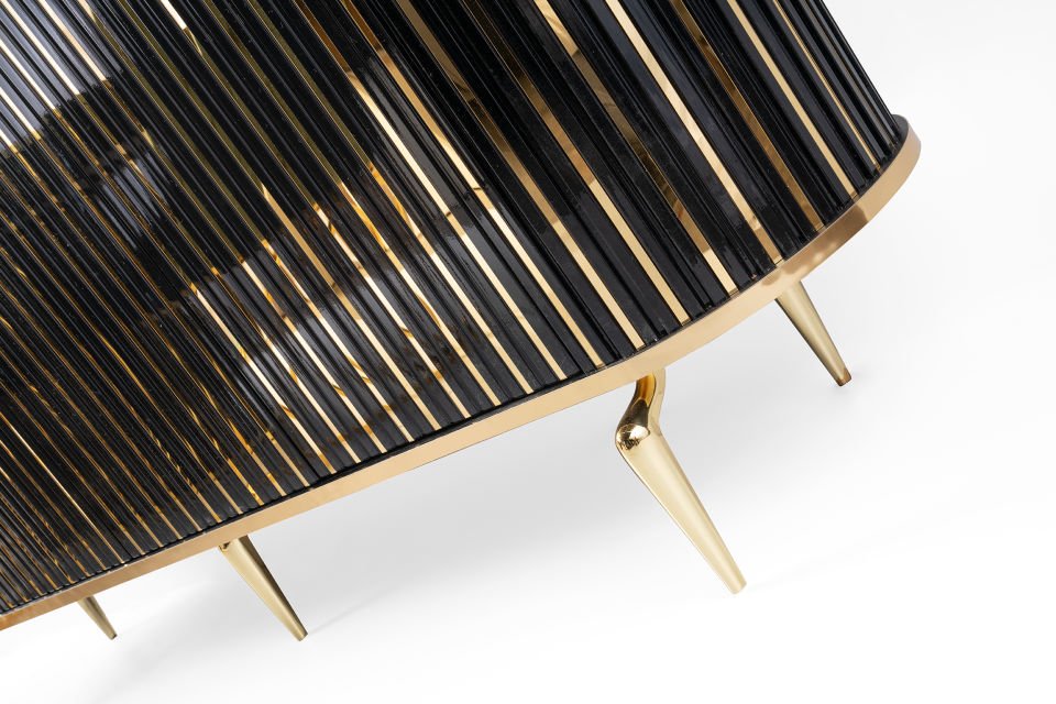 NEHİR YEMEK ODASI BLACK GOLD