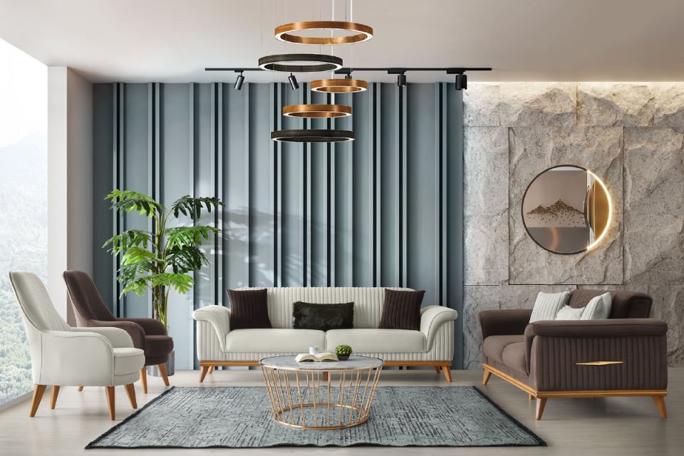 ZENA SALON TAKIMI 3 + 3 + 1 + 1 ( Tam Takım )