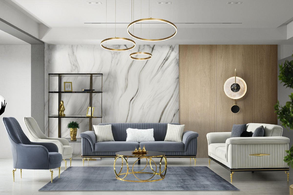 ZENA SALON TAKIMI 3 + 3 + 1 + 1 ( Tam Takım )