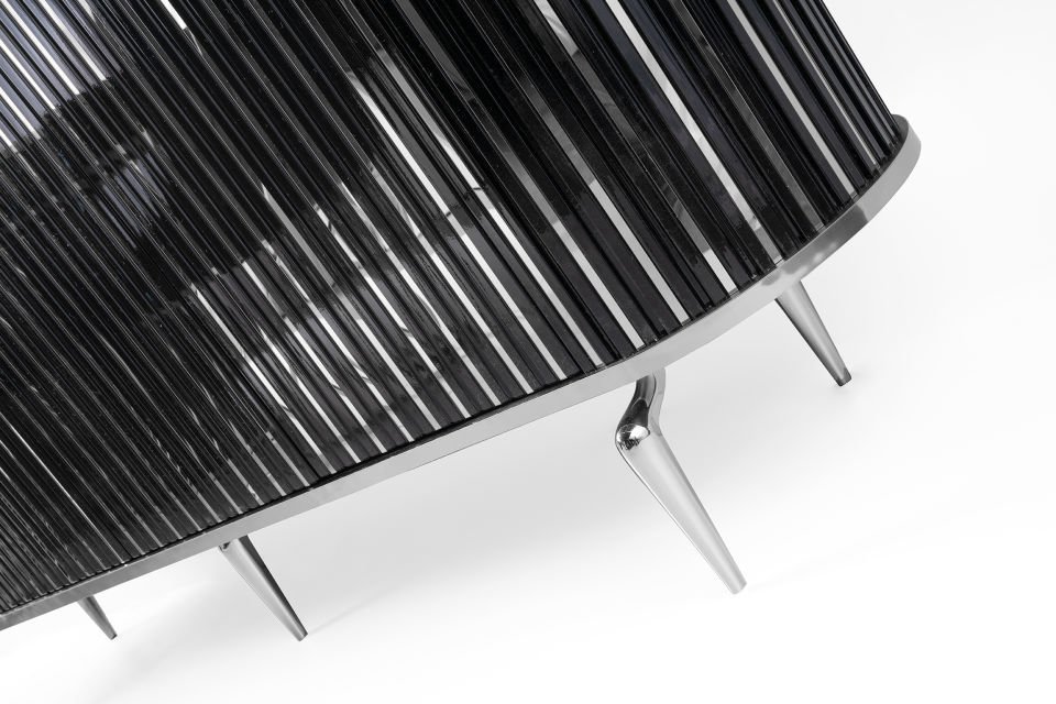 NEHİR YEMEK ODASI BLACK GÜMÜŞ