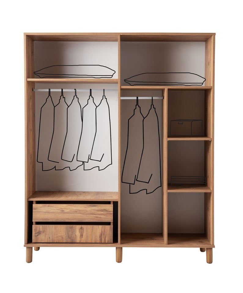 ZAMBAK 4 KAPILI DOLAP