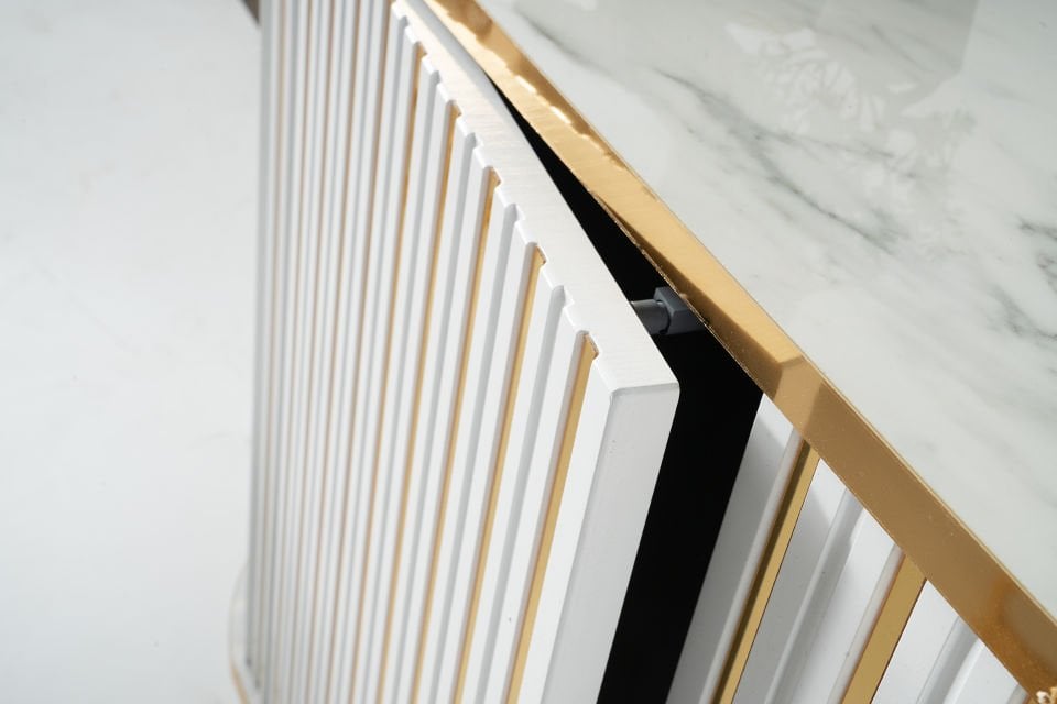 NEHİR MASA TAKIMI BEYAZ