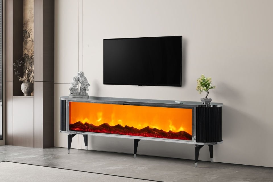 CEYLAN TV SEHPASI SİYAH(Gümüş Ayak)