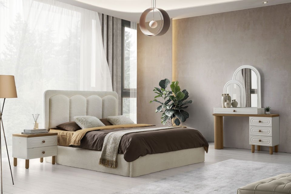 PERGE YATAK ODASI Karyola(Bazalı)